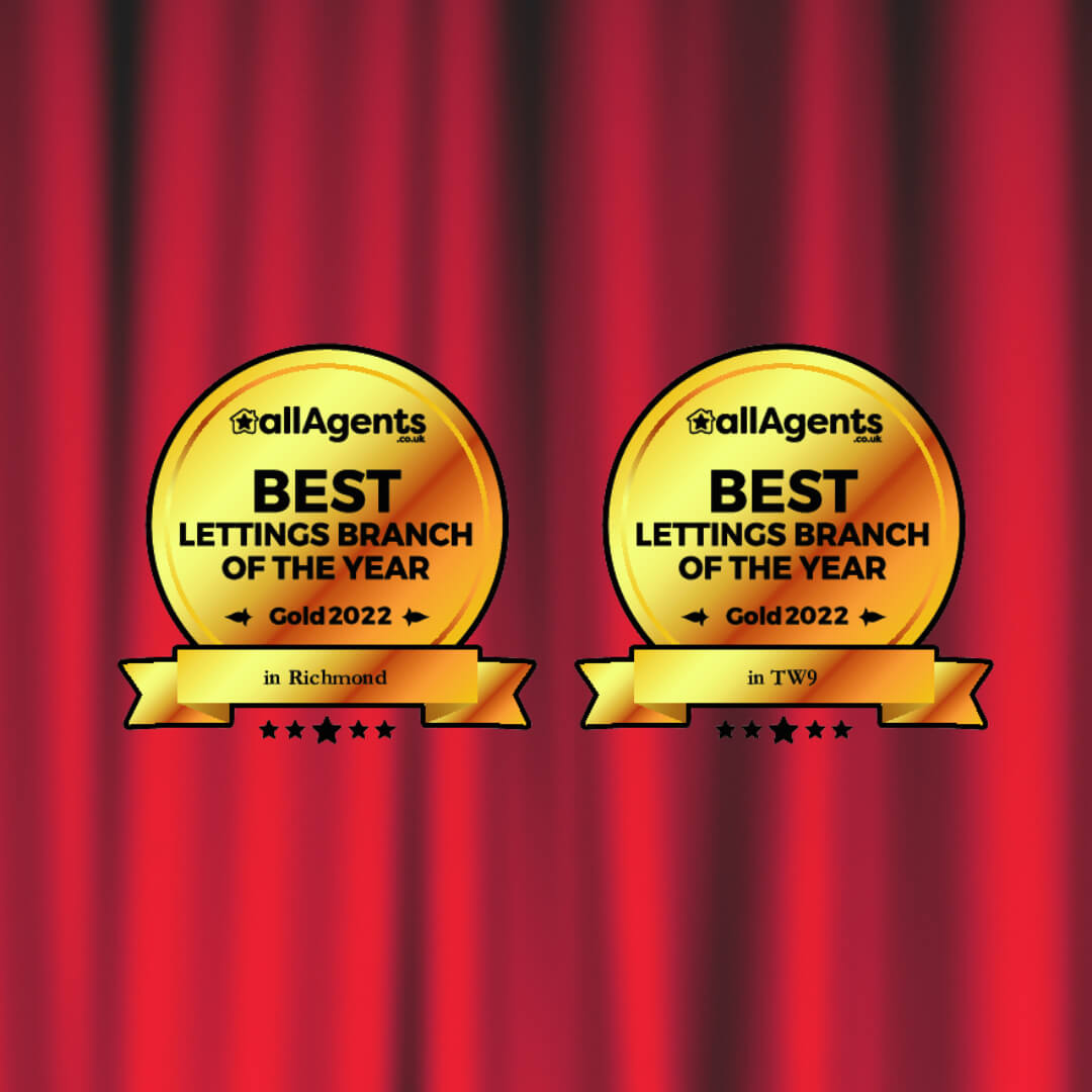 We've Won Two allAgent Gold Awards for Best Letting Agent