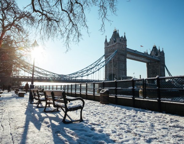 Snow Covered London Bridge