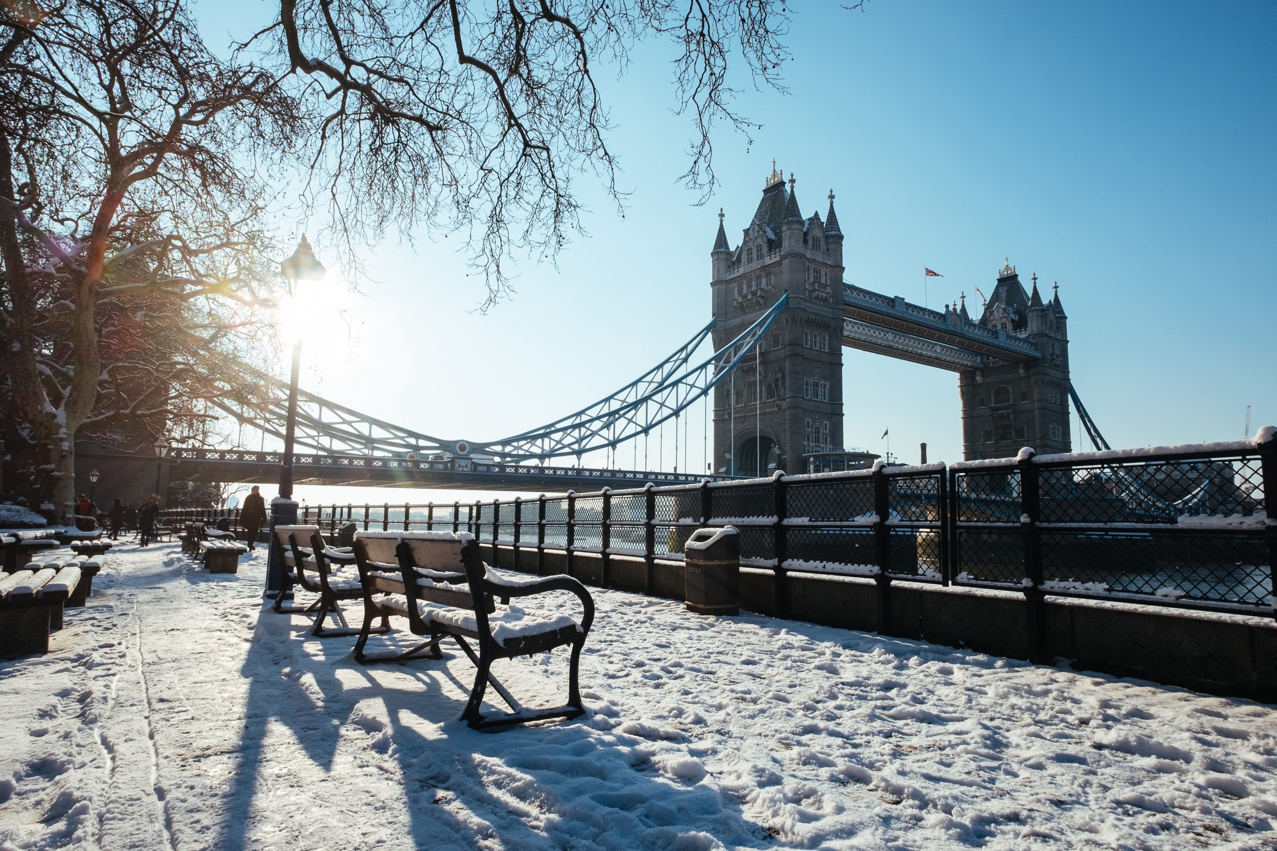 Snow Covered London Bridge